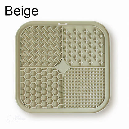 LickMate Slow Feeder Mat – Calming Silicone Treat Pad for Cats & Dogs