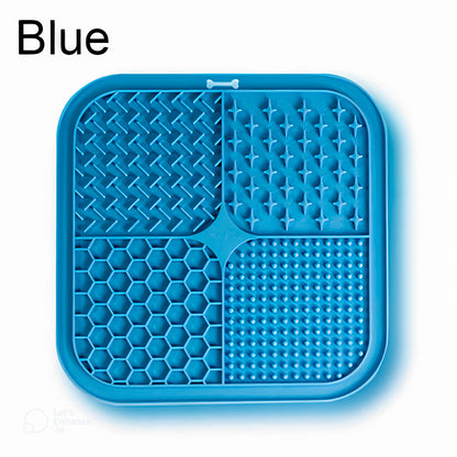 LickMate Slow Feeder Mat – Calming Silicone Treat Pad for Cats & Dogs