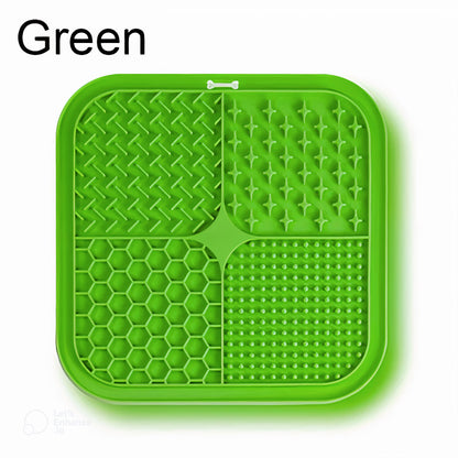 LickMate Slow Feeder Mat – Calming Silicone Treat Pad for Cats & Dogs