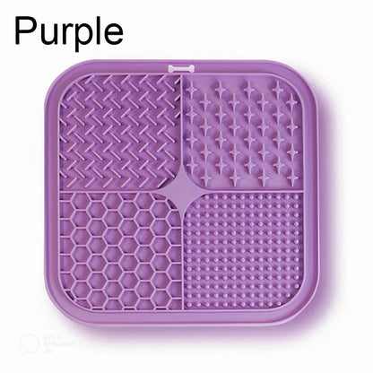 LickMate Slow Feeder Mat – Calming Silicone Treat Pad for Cats & Dogs
