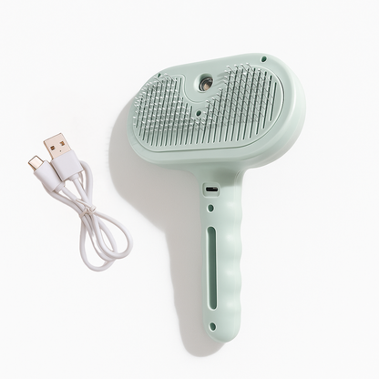 Luxury Steam Grooming Brush for Dogs – Spa-Like Shedding & Detangling at Home