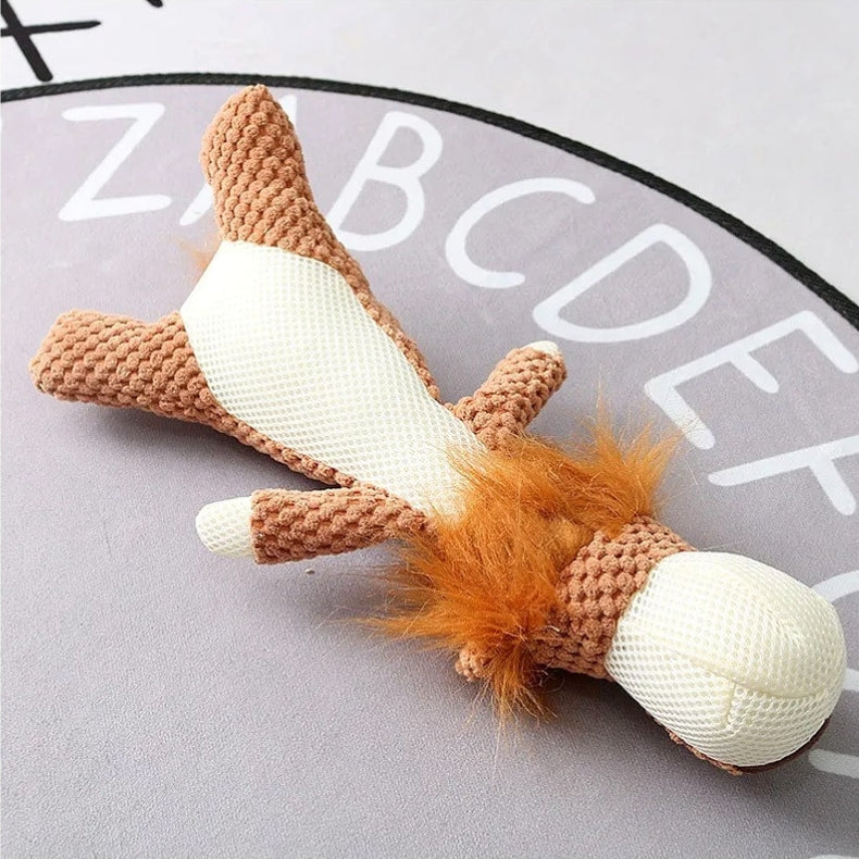Soft Squeaky Puppy Chew Toy – Plush Dog Toy for Small Dogs & Teething Relief